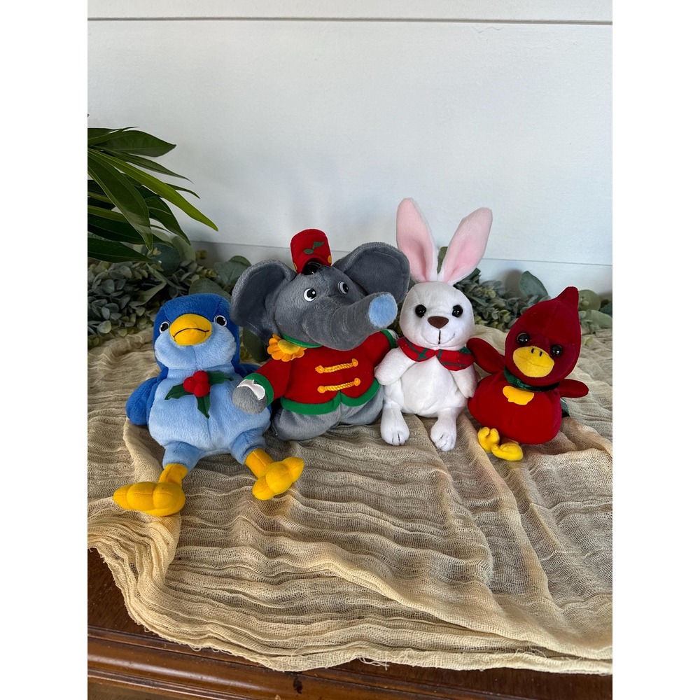 1999 Snowden & Friends Tiny Elephant Bertie Cardinal Footloose Raggedy Ann ‎ toy